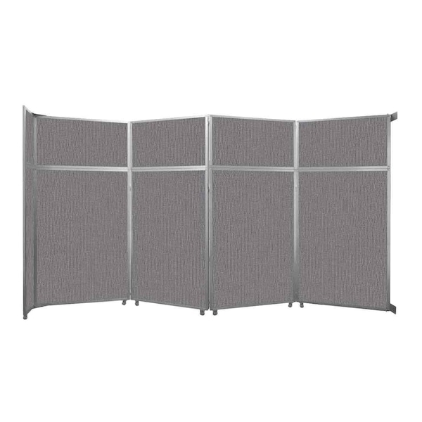Operable Wall Folding Room Divider 15'7" x 8'5-1/4" Slate Fabric
